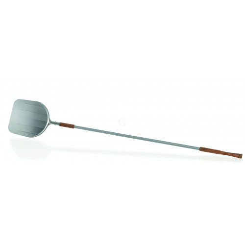 WAS Pizzaschaufel 200 cm Schaufel 33 x 31,5 cm beweglicher Holzgriff Aluminium/Holz