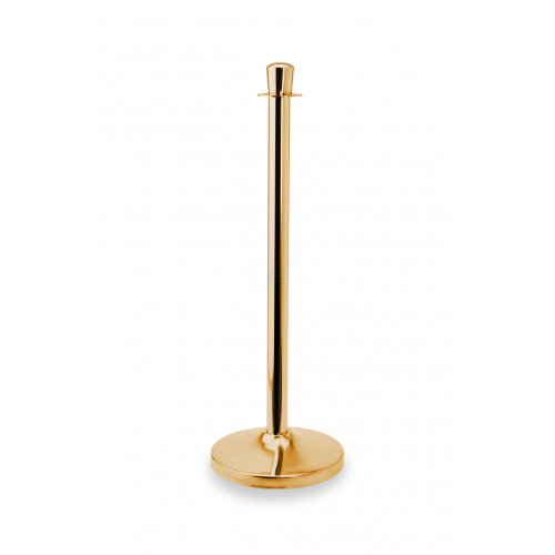 WAS Abgrenzungspfosten Classic Zylinder goldfarben Edelstahl