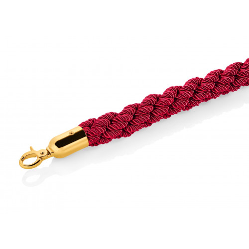 WAS Verbindungskordel Classic Ø 3,2 cm 1,5 m rot goldfarben Edelstahl Polyester