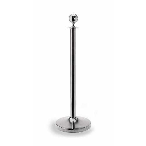 WAS 2 Abgrenzungspfosten Classic Kugel hochglanzpoliert Edelstahl