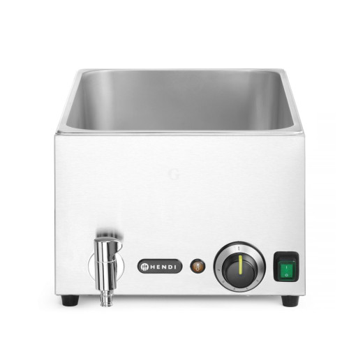 Hendi Bain-Marie Kitchen Line mit Ablasshahn, 230 V / 1,2 kW, 340 x 540 x (H) 250 mm