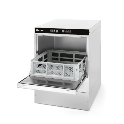 Hendi Geschirrspüler K40 elektronisch, mit Laugen- + Spülmittelpumpe, 230V/2800W, 470x470x(H)710mm