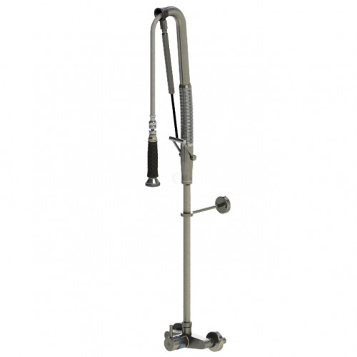 Echtermann TOP CLEAN Geschirrspülbrause Einhebel-Wandbatterie 1/2 Zoll Edelstahl, 1000mm