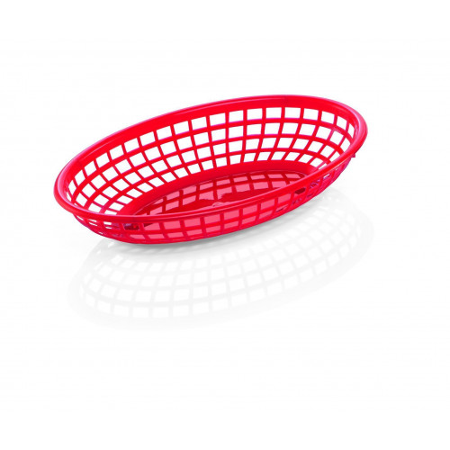 WAS Tischkorb 23,5 x 14,5 x 4,5 cm rot Polyethylen