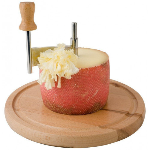 APS Hobel für Käse und Schokolade mit Buchenholzplatte
