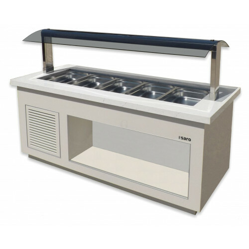 SARO Salatbar Premium Line SB-K170 weiß, für 4x 1/1 GN