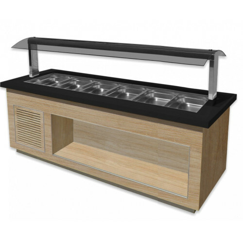 SARO Heißes Buffet für 6x 1/1 GN, Modell Premium Line S