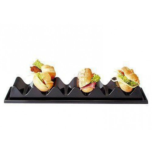 APS Snackpresenter schwarz 6 Brötchen