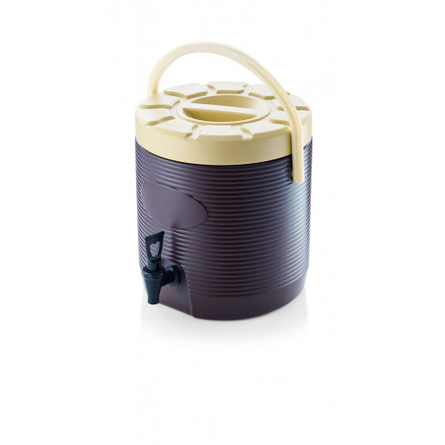 WAS Thermogetränkebehälter 17 Liter braun Ø 30 cm Kunststoff