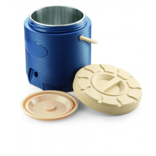 WAS Thermospeisetransportbehälter 12 Liter blau mit PU-Isolierung Ø 30 cm