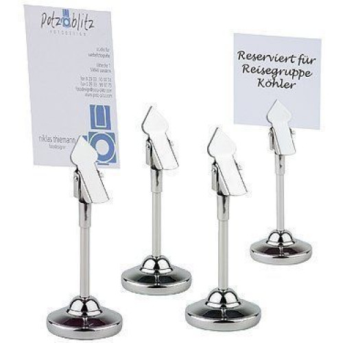 APS Tischkartenhalter Edelstahl 4er Set