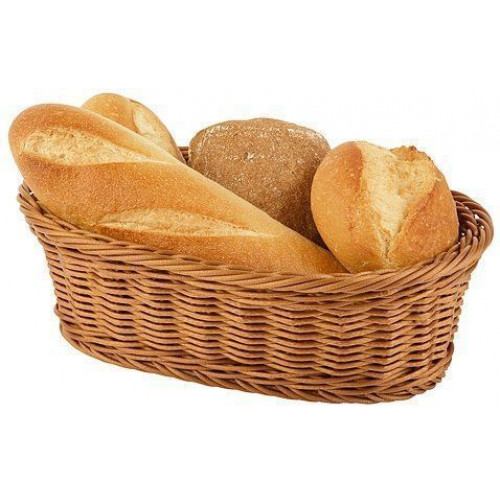 APS Brot- und Obstkorb oval 27x18x8,5 cm braun