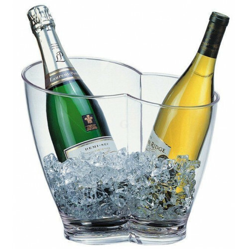 APS Wein-/ Sektkühler Kunststoff klar 30,5x21,5x26 cm