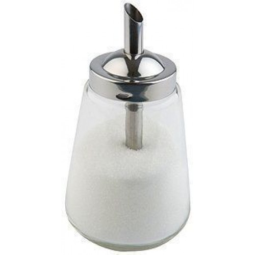 APS Allzweckgießer 300ml Glas/Edelstahl für Zucker