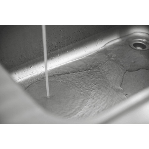 Rieber Handwaschbecken zum Einschweißen Maße 500 x 300 x 150 mm eingebaut