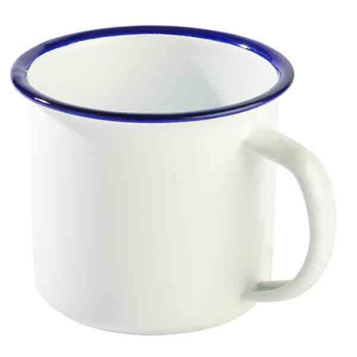 APS ENAMELWARE Henkelbecher, außen weiß