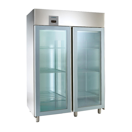 NordCap ALPENINOX COOL-LINE Glastürkühlschrank KU 1402-G Base