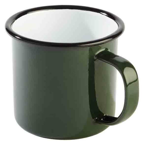 APS ENAMELWARE Henkelbecher, außen grün 