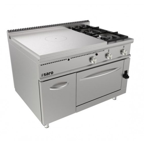 SARO Glühplattenherd Gasofen+ 2 Brenner +Tür Modell LQ