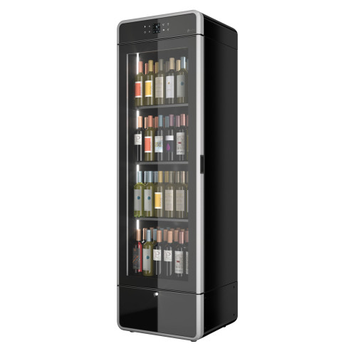 NordCap Weinlagerschrank WINE BLACK FIT SLIM