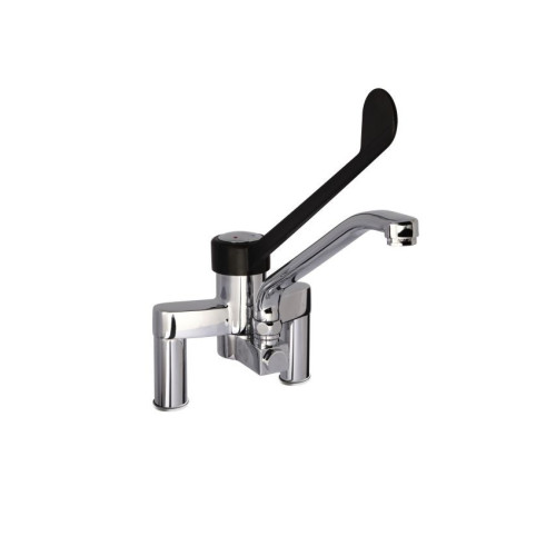 SARO 2 Loch Armatur Schwenkhebel schwarz TESS