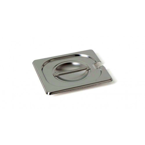 Rieber GastroNorm-Behälter GN 1/6 Flachdeckel mit Löffel Ausschnitt
