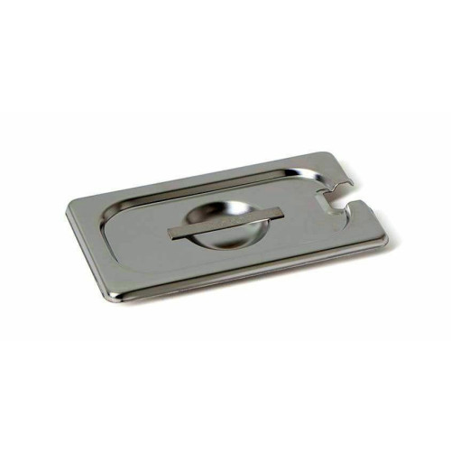 Rieber GastroNorm-Behälter GN 1/9 Flachdeckel mit Löffel Ausschnitt