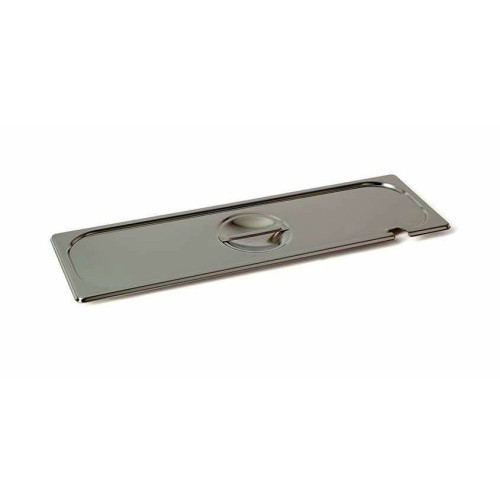 Rieber GastroNorm-Behälter GN 2/4 Flachdeckel mit Löffel Ausschnitt