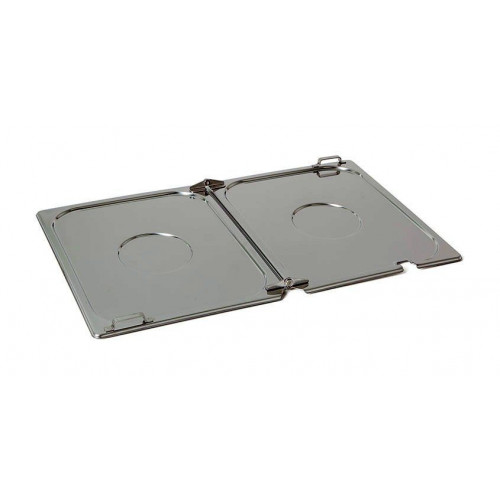Rieber GastroNorm-Behälter GN 1/1 Scharnier-Flachdeckel mit Löffel-Ausschnitt