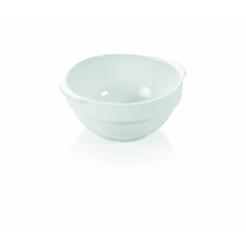 WAS 4 Stk. Schale mit Lappengriffen 0,75 Liter Porzellan