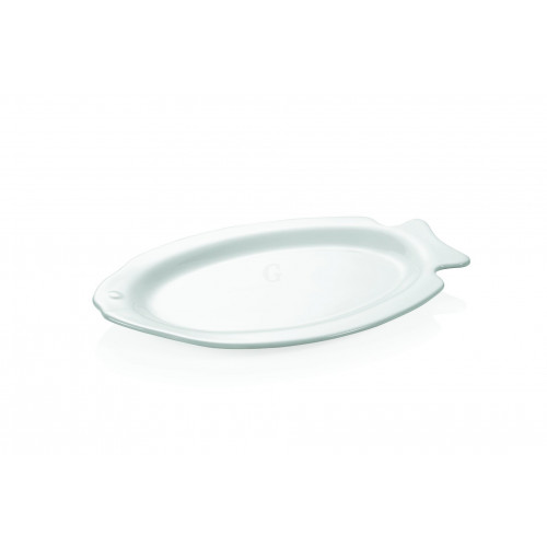 WAS Fischteller 37,5 x 25 cm Porzellan