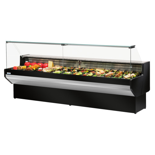 NordCap Cool-Line Freikühltheke PATAGONIA 200 ST BLACK