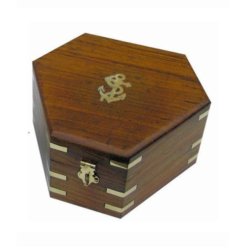 Sea Club Holzbox für Sextant 17,5 x 15,5 x 8,5 cm