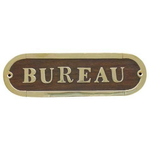 Sea Club Türschild Bureau Holz