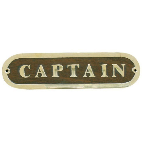 Sea Club Türschild Captain Holz