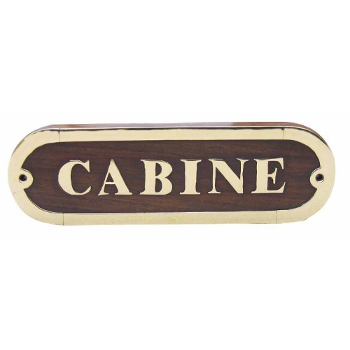 Sea Club Türschild Cabine Holz