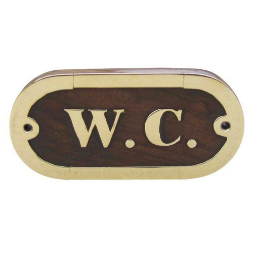 Sea Club Türschild W.C. Holz