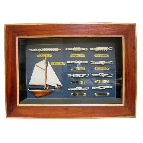 SeaClub Knotentafel 36 x 26 cm Holz