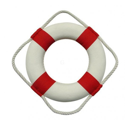 SeaClub Rettungsring rot/weiß 20 cm