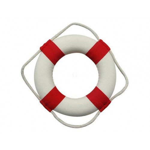 SeaClub Rettungring rot/weiß 14 cm