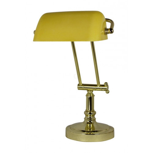 SeaClub Bankers-Lampe Höhe 36/43 cm gelb