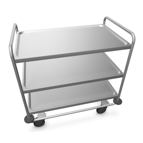 B.PRO Servierwagen SW 10x6-3 mit  4 Lenkrollen