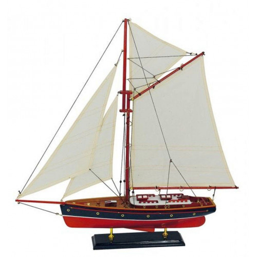 SeaClub Segel-Yacht, Holz mit Stoffsegel Höhe 59 cm