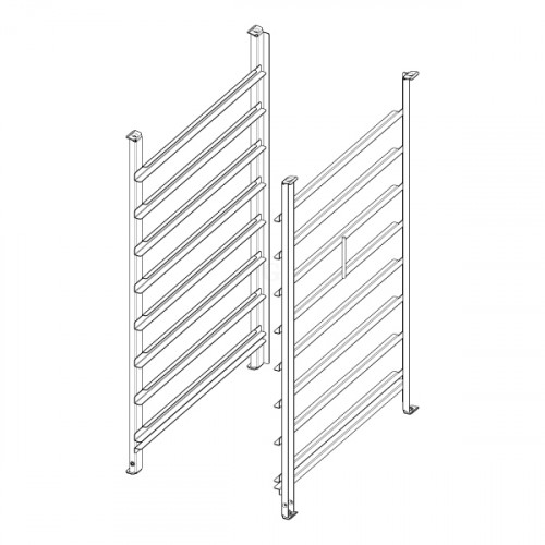 RATIONAL Einhängegestell Typ 10-1/1, 8x1/1GN, 85 mm Schienenabstand