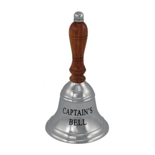 Sea Club Handglocke Captains Bell vernickelt