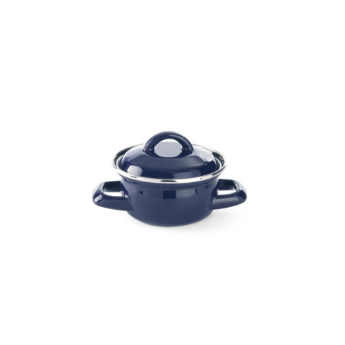 Hendi Suppen-/Sossentöpfchen - mit Deckel, blau, 0,5 L, Blau, ø 115 x (H) 95 mm