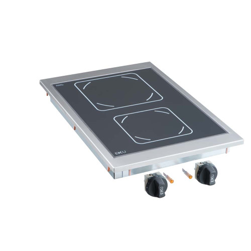 EKU Thermik Integral Einbau-Ceranfelder 2-Felder-Cerankocher D-C-700-2 