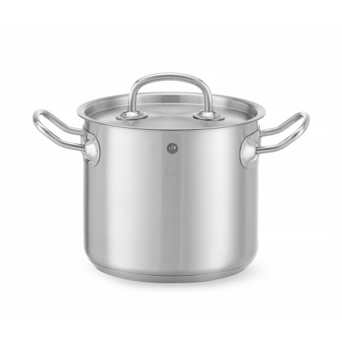 Hendi Gemüsetopf - mit Deckel, Kitchen Line, 2,8 L, ø 160 x (H) 140 mm