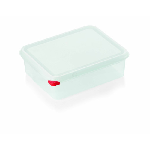 WAS 6 Stk. GN 86 Behälter 1/2-200 mm mit Deckel und Skalierung Polypropylen