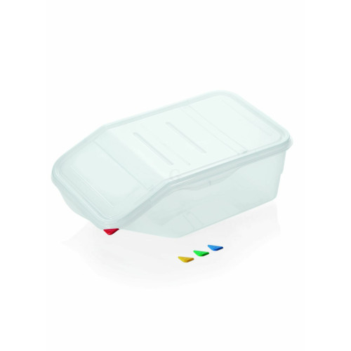 WAS HACCP Lebensmittelbehälter 22 Liter 56 x 34 x 20 cm doppelseitig aufklappbar Polypropylen